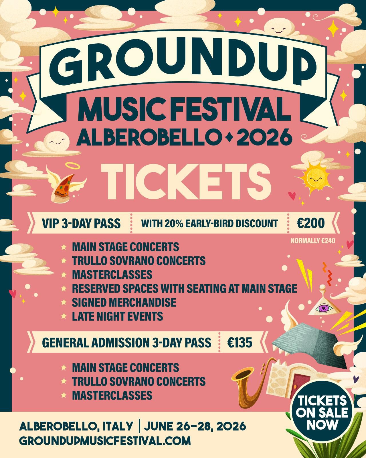 GroundUP Music Festival :: Alberobello Italy :: 2026